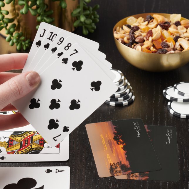 Baraja De Cartas Acacia Sunset Photo (In Situ)