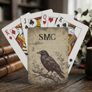 Baraja De Cartas Academia Oscura Cuervo de Ónix Malhumorado