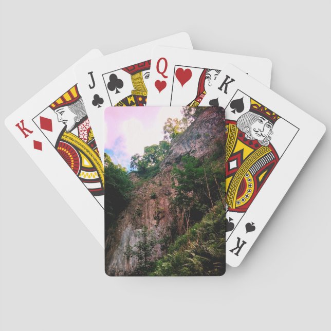 Baraja De Cartas Acantilado con árboles (Reverso)