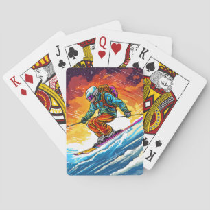 Baraja De Cartas Acción de esquí