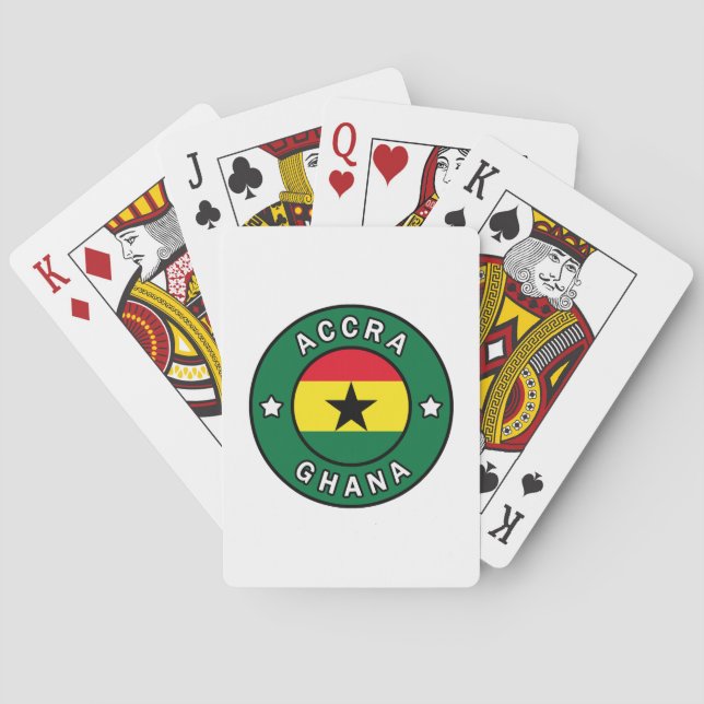 Baraja De Cartas Accra Ghana (Reverso)
