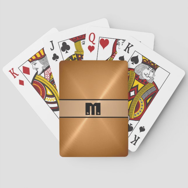 Baraja De Cartas Acero inoxidable brillante Guay Metalizado 2 (Reverso)