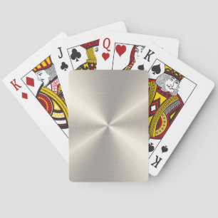 Baraja De Cartas Acero inoxidable de oro Metalizado