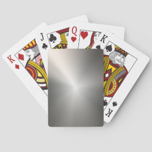 Baraja De Cartas Acero inoxidable plateado Metalizado