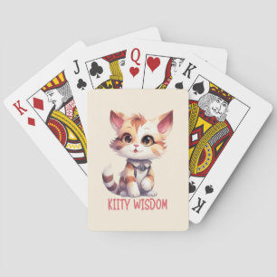 Baraja De Cartas Actitud de gato despreocupada - Diseño felino lúdi