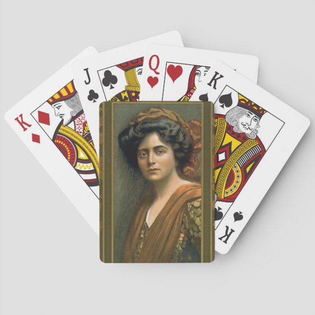 Baraja De Cartas Actriz Maxine Elliott 1905 (Reverso)
