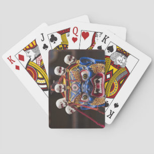 Baraja De Cartas Actuación de baile enmascarado en el Festival Tshe