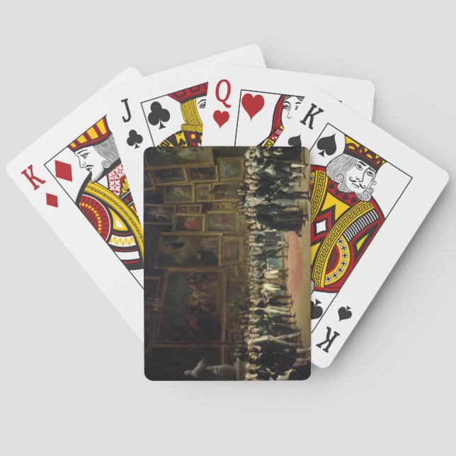 Baraja De Cartas Actuales premios de Charles X a los artistas en (Reverso)