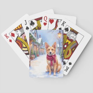 Baraja De Cartas Acuarela Berger Picard Plaza del Pueblo Navidad
