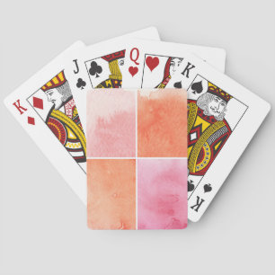 Baraja De Cartas acuarela colorida
