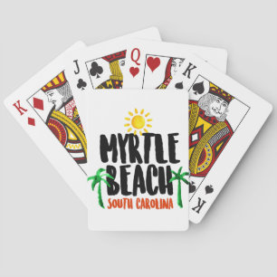 Baraja De Cartas Acuarela de Myrtle Beach