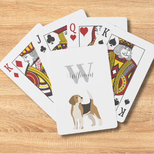 Baraja De Cartas Acuarela de perro personalizada