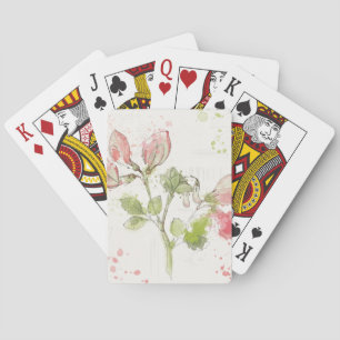 Baraja De Cartas Acuarela del guisante de olor