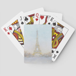 Baraja De Cartas Acuarela   Imagen de Eiffel Towe