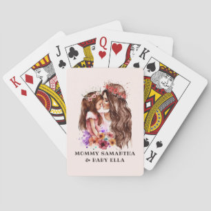 Baraja De Cartas Acuarela Mamá e Hija (5)