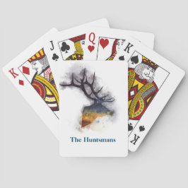 Baraja De Cartas Acuarela personalizada de Deer Buck