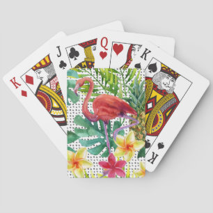 Baraja De Cartas Acuarela tropical