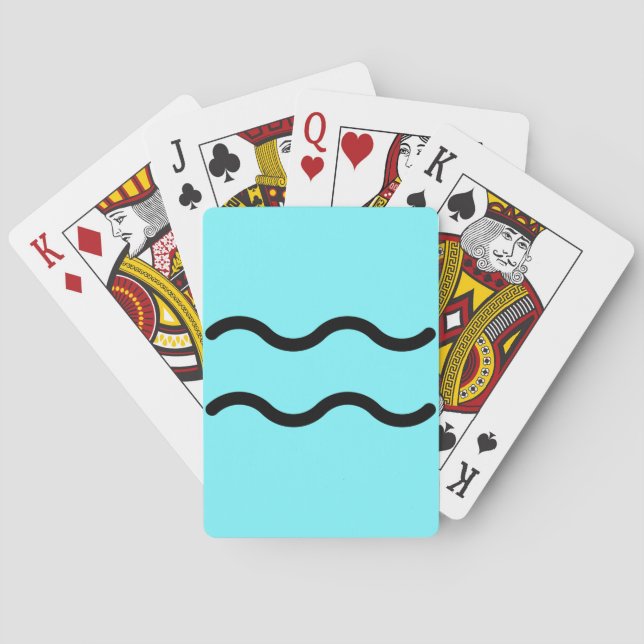 Baraja De Cartas Acuario  (Reverso)
