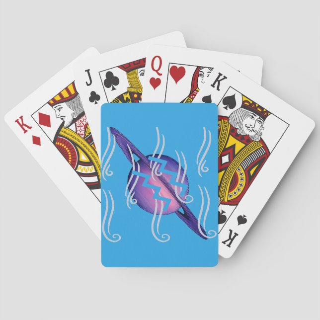 Baraja De Cartas Acuario  (Reverso)
