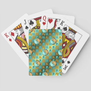 Baraja De Cartas Acuario & Dragón de Fuego
