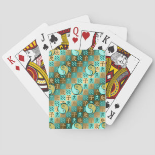 Baraja De Cartas Acuario y Rata de Metal