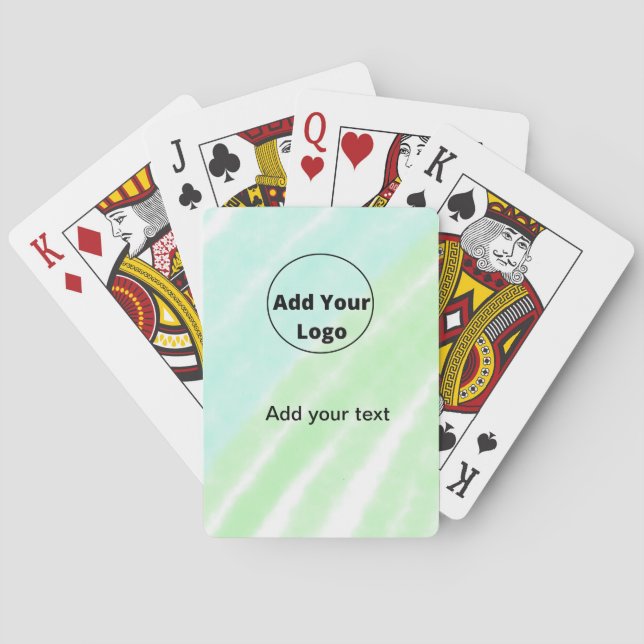 Baraja De Cartas add your text simple minimal custom add your logo  (Reverso)