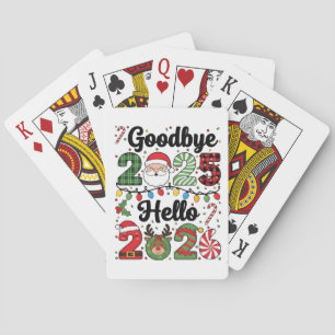 Baraja De Cartas Adiós 2025 Hola 2026 Resolución de Año Nuevo  