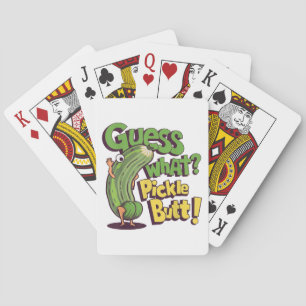 Baraja De Cartas ¡Adivina qué! ¡Culo de pepino! Pepino divertido