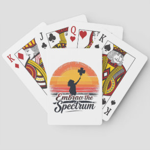 Baraja De Cartas Adoptar la conciencia sobre el autismo del espectr