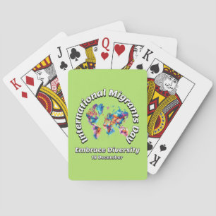 Baraja De Cartas Adoptar la Diversidad. Día Internacional del Migra