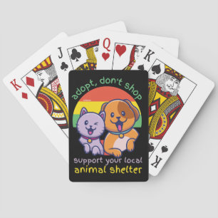 BARAJA DE CARTAS ADOPTAR NO COMPRA SU REFUGIO ANIMAL LOCAL