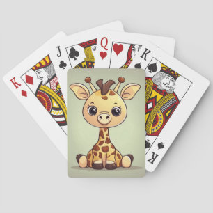 Baraja De Cartas Adorable jirafa pequeña