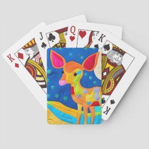 Baraja De Cartas Adorable Pequeño Deer Bebé - Diseño Atractivo