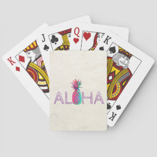 Baraja De Cartas Adorable Piña Hawaiana Aloha