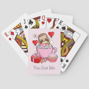 Baraja De Cartas Adorable Valentine Sloth