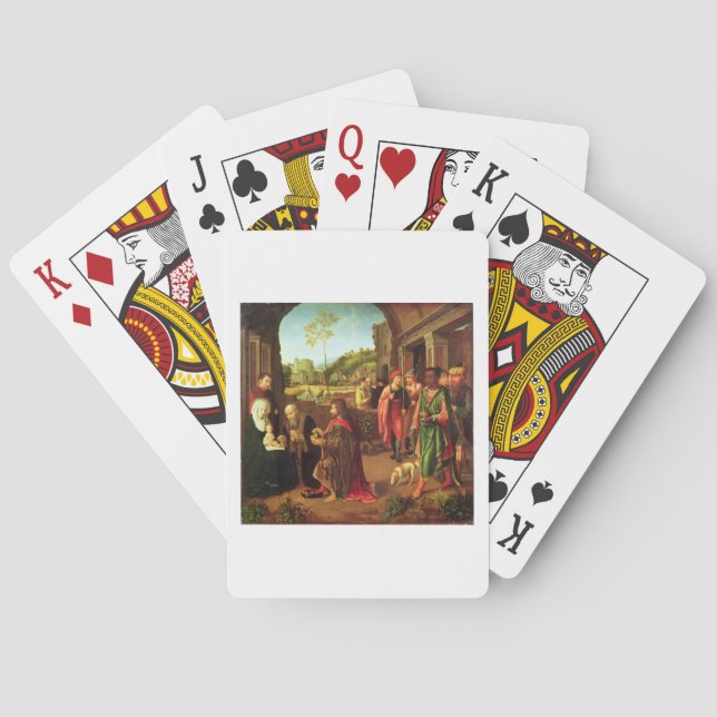 Baraja De Cartas Adoración de unos de los reyes magos (Reverso)