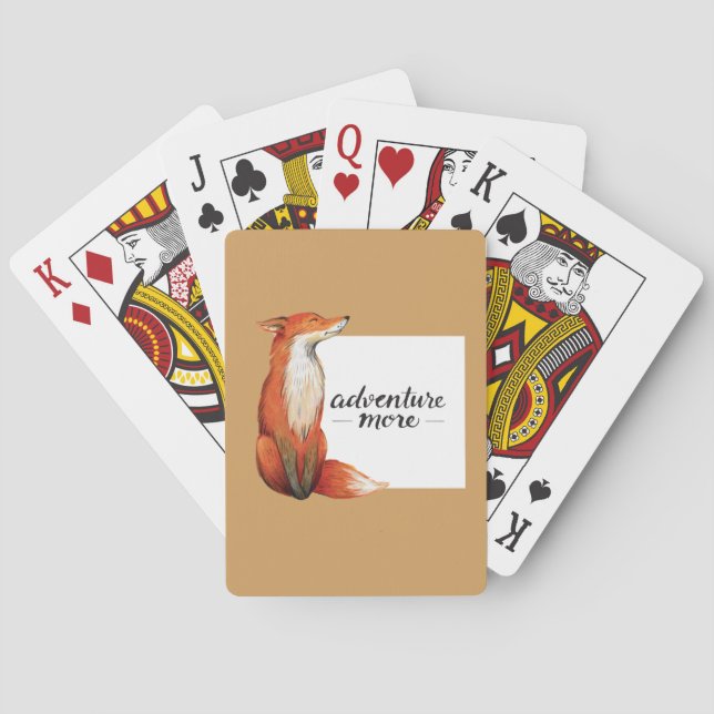 Baraja De Cartas adventure more fox (Reverso)