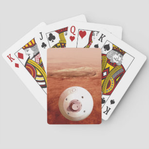 Baraja De Cartas Aeródromo Con Perseverancia Rover Descent To Mars