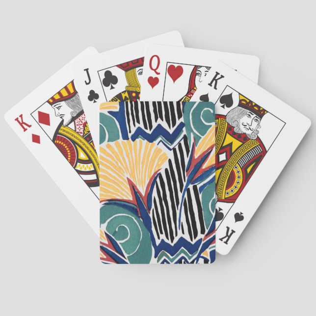 Baraja De Cartas Aesthetic flower pattern background  (Reverso)