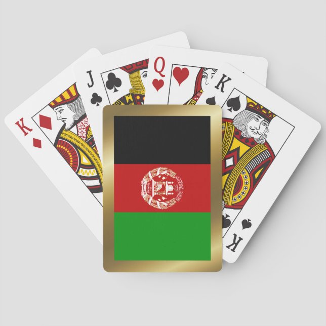 Baraja De Cartas Afghanistan Flag Playing Cards (Reverso)