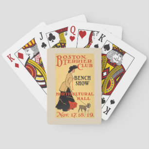 Baraja De Cartas Afiche de época - Club del Terrier de Boston - Sal