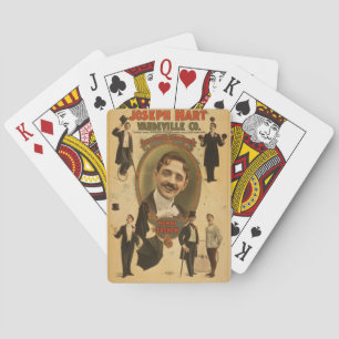 Baraja De Cartas Afiche de época - Joseph Hart Vaudeville Co - 1899