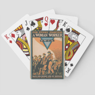 Baraja De Cartas Afiche de la época del mundo 1