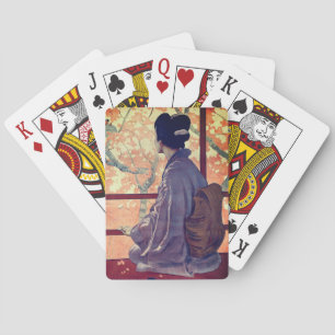 Baraja De Cartas Afiche de Madama Butterfly Vintage (1904)