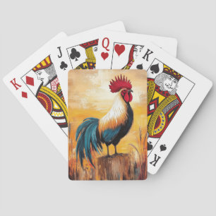 Baraja De Cartas Afiche de una pintura posteopetrolera