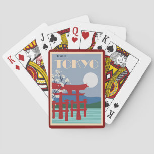 Baraja De Cartas Afiche de viaje de Tokio