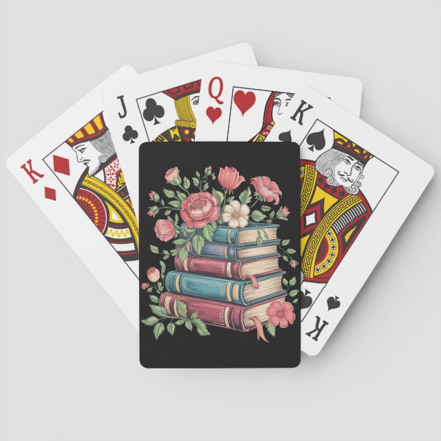 Baraja De Cartas Aficionado de Libros de Maestra Regreso a la Escue (Reverso)