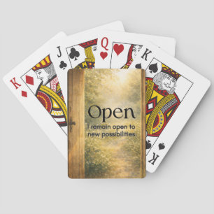 Baraja De Cartas Afirmación Inspiradora, Tarjeta de Póquer Motivaci
