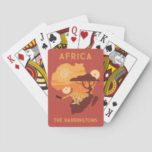 Baraja De Cartas África de nombres personalizados