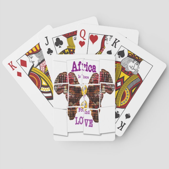 Baraja De Cartas África es donde encontré amor (Reverso)